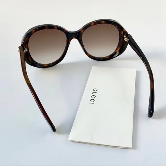 Gucci Havana Brown Sunglasses GG0368S Gucci | Accessories | Gucci Brown Gradient Oval  main image 2